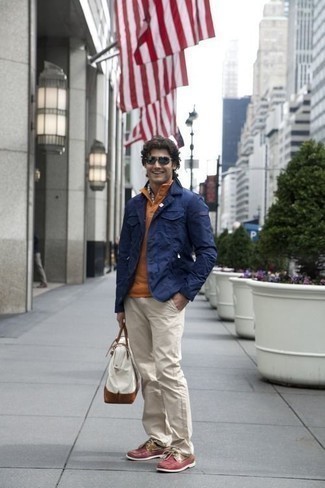 С чем носить красные кожаные топсайдеры