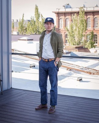 С чем носить красные кожаные топсайдеры