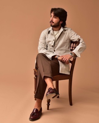 С чем носить красные лоферы мужчине