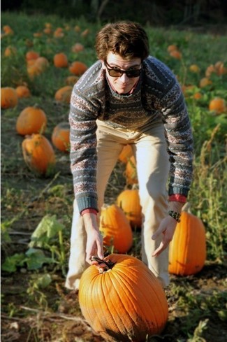 С чем носить красную рубашку с длинным рукавом мужчине