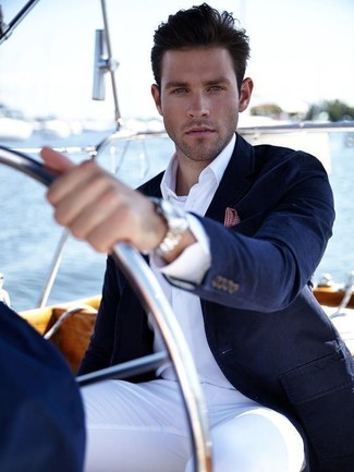 С чем носить красный нагрудный платок в шотландскую клетку