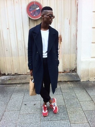 С чем носить красные кеды мужчине в холод