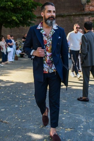 С чем носить красные замшевые лоферы мужчине