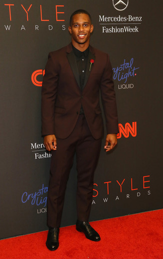 Какие туфли дерби носить с красным костюмом