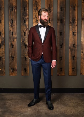 С чем носить красную шерстяную куртку мужчине