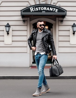 С чем носить рваные джинсы мужчине