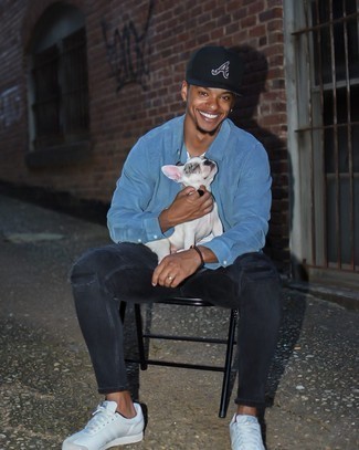 С чем носить рваные зауженные джинсы мужчине