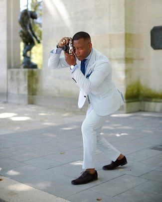 С чем носить костюм из жатого хлопка