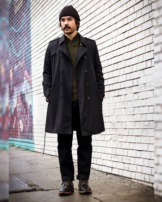 Как носить свитер с отложным воротником с джинсами