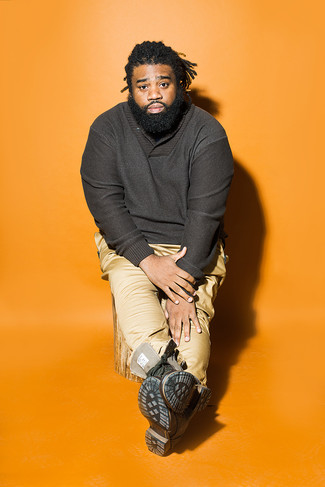 С чем носить свитер с отложным воротником