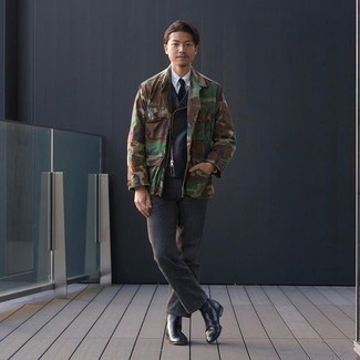 Как носить куртку-рубашку с косухой мужчине