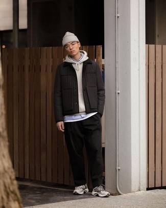 Как носить куртку-рубашку с худи мужчине