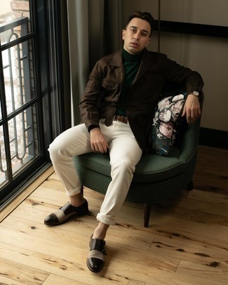 Как носить куртку-рубашку с монками