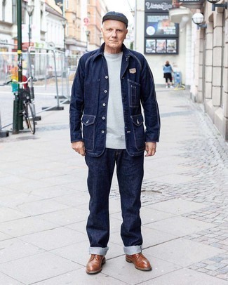 Как носить куртку-рубашку с свитшотем мужчине