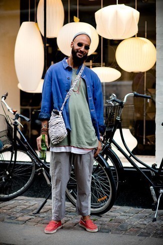 Как носить куртку-рубашку с майкой мужчине