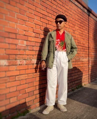 Как носить рубашку с коротким рукавом с высокими кедами мужчине