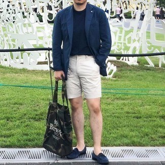 Как носить шорты с пиджаком мужчине