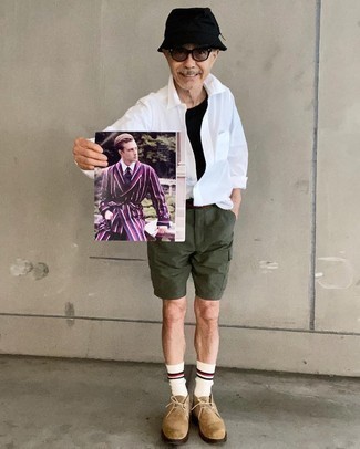 Как носить шорты с ботинками дезертами