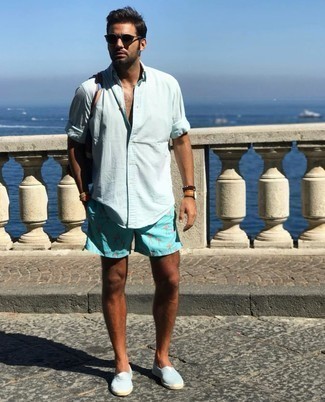 Как носить шорты с эспадрильями мужчине
