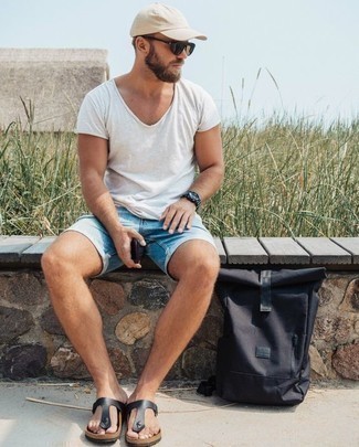 Как носить шорты с сланцами мужчине