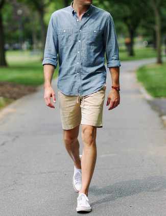 Как носить шорты с рубашкой с длинным рукавом мужчине
