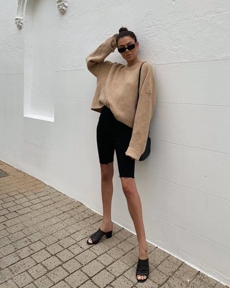 Как носить шорты с сабо