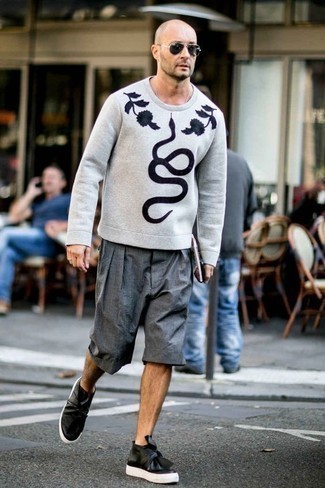 Как носить шорты с свитшотем мужчине