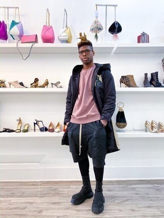 Как носить шорты с свитшотем мужчине