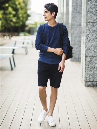 Как носить шорты с свитшотем мужчине