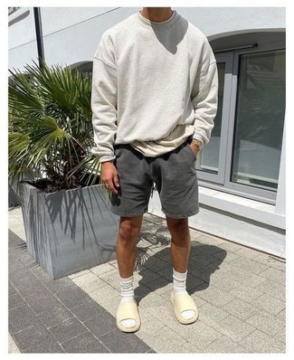 Как носить шорты с свитшотем мужчине