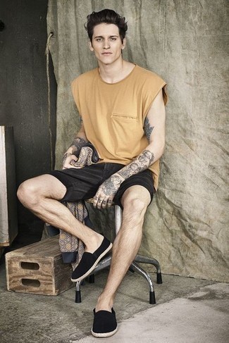 Как носить шорты с майкой мужчине