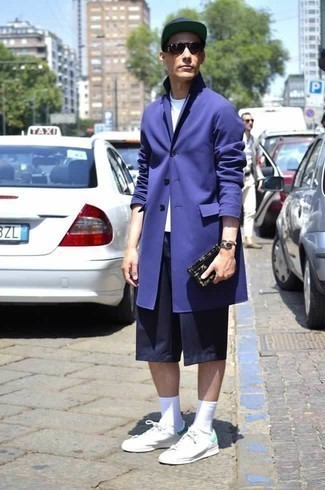 Как носить шорты с плащом мужчине