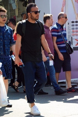 С чем носить серебряный рюкзак мужчине