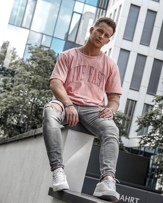 С чем носить серебряный браслет из бисера мужчине