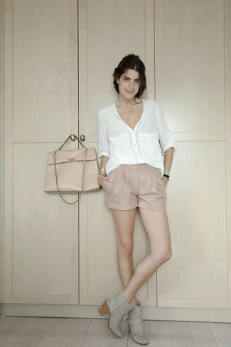 С чем носить серебряные ботинки женщине