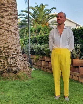 С чем носить серебряные эспадрильи мужчине