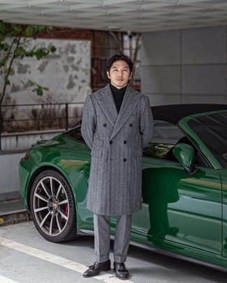 С чем носить серебряные кожаные лоферы с кисточками