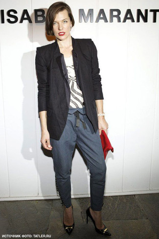 Какие туфли носить с серебряными узкими брюками