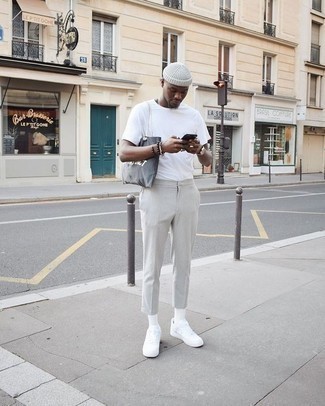 С чем носить серебряную большую сумку мужчине