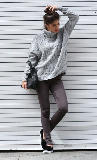 Как носить слипоны с джинсами женщине