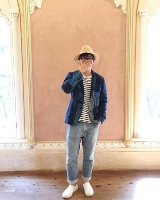 Как носить слипоны с джинсами мужчине