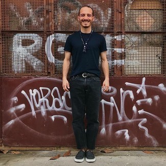 Как носить слипоны с джинсами мужчине