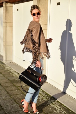 С чем носить кожаные туфли со змеиным рисунком