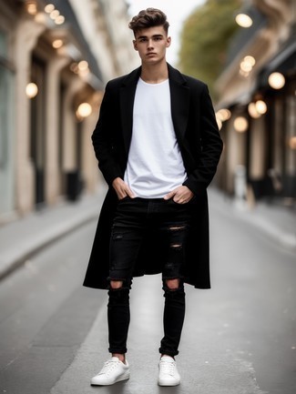 С чем носить кеды мужчине в холод