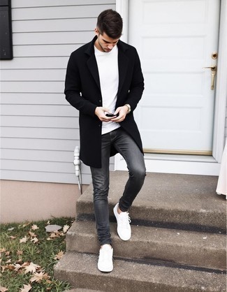 С чем носить кеды мужчине в холод