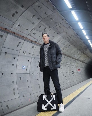 С чем носить кеды мужчине в холод