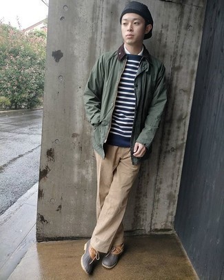 Как носить зимние ботинки с брюками чинос