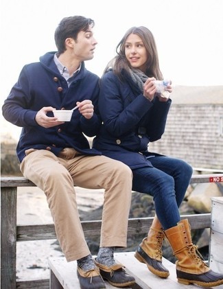 С чем носить зимние ботинки мужчине