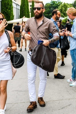 С чем носить замшевые броги