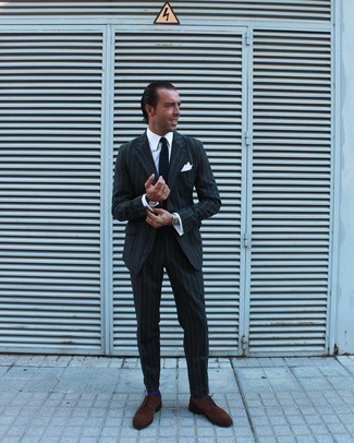 С чем носить замшевые броги